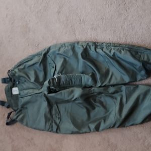 Heavy Quilted Trousers NEW with Suspenders Military Green NEW